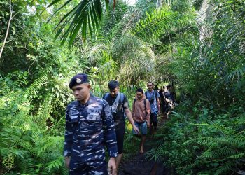 Tim F1QR Pangkalan TNI AL Dumai Amankan 42 Orang PMI Non Prosedural Dari Malaysia