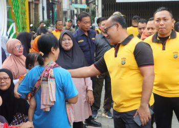 Polsek Pademangan Bersama Polres Metro Jakarta Utara Gelar Kerja Bakti Religi Sambut HUT Bhayangkara ke-78