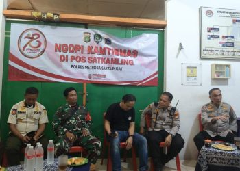 Polsek Kemayoran mengadakan kegiatan Ngopi Kamtibmas