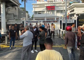 Polsek Senen Amankan Aksi Unjuk Rasa Oleh Keluarga Besar Maluku Tenggara Raya