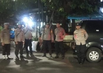 Patroli Gabungan Polsek Johar Baru Antisipasi Gangguan Kamtibmas