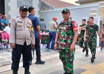 Bhabinkamtibmas Kelurahan Sumur Batu Menghadiri Giat Peresmian Mess Antasena Akmil 1996