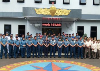 Komandan Lanal Bandung Sambut Kunjungan Kerja Panglima Koarmada I