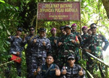 Komandan Lanal TBA Kunjungi Pulau Perbatasan Pulau Berhala