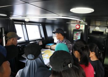 Kenalkan TNI AL Kepada Generasi Muda, Pangkalan TNI AL Nias Gelar Open Ship Ke KAL Hinako 1-2-19 di Dermaga UUP Kelas III Lahewa Nias Utara