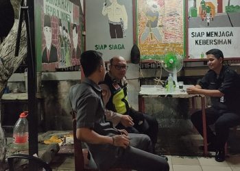 Panit Sabhara Patroli Dialogis Ke Pos Keamanan Rusun Jati Rawasari