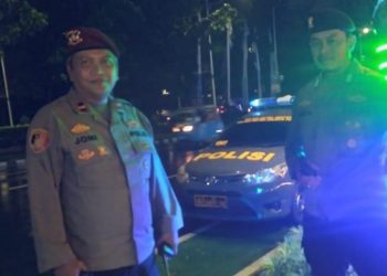 Patroli Kewilayahan Polsek Metro Menteng Serta Imbauan Kamtibmas Kepada Masyarakat Sekitar Jalan Menteng Raya