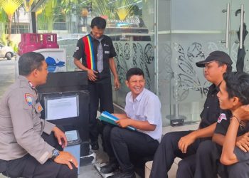 Aiptu Teguh Yuliyanto Melaksanakan Kunjungan SPBU Hang Lekir Kelurahan Gelora