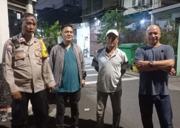 Poskamling RW 07 Kelurahan Kwitang Dipatroli Dan Disambangi Bhabinkamtibmas