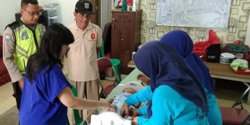 Aipda Wisnu Saputra Sambangi Kegiatan Posyandu Balita