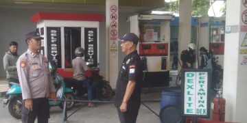 Kapolsubsektor Galur Berikan Himbauan Kepada Petugas Keamanan SPBU Galur