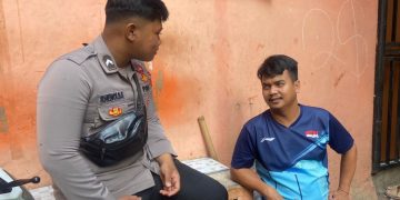 Patroli Kewilayahan Bripda Rhenold Sampaikan Imbauan Kamtibmas