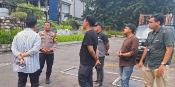 Aiptu Teguh Kunjungi Pengelola Gedung Ratu Plaza Senayan