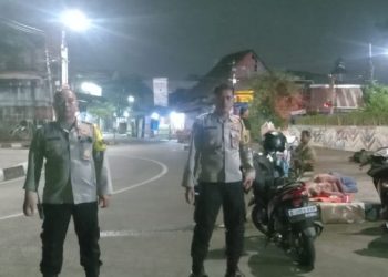 Patroli Wilayah Polsek Senen Antisipasi Tawuran Dan Bubarkan Anak-anak Nongkrong.