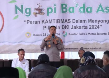 Polres Jakbar Gelar Ngopi Bada Ashar untuk Persiapan Pilkada 2024 Yang Aman dan Kondusif