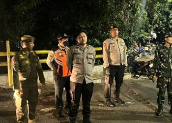 Antisipasi Gangguan Kamtibmas dan Tawuran Warga,Tiga Pilar Laksanakan Patroli