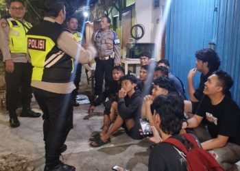 Patroli Malam Hari Antisipasi Gangguan Kamtibmas Di Wilayah Cempaka Putih.