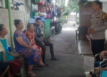 Bhabinkamtibmas Sambangi Warganya Di Pemukiman RW 09 Kelurahan Kebon Melati