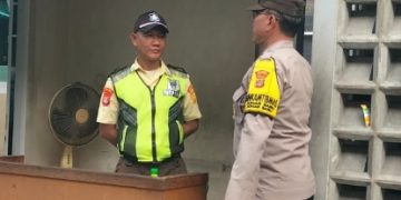 Aiptu Sunarto Patroli Dialogis dan Sambang Ke Pos Security Pergudangan Kemenkes RI