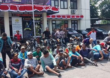 35 Preman Terjaring Operasi dan Diamankan di Polsek Koja Jakarta Utara