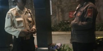 Patroli 1052 Polsek Metro Tanah Abang Patroli Dini Hari Dan Sambangi Petugas Keamanan Gedung Menara 78