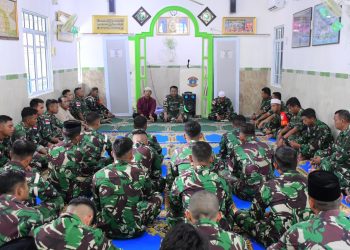 Doa Bersama Menyambut Hari Ulang Tahun Ke-79 TNI Angkatan Laut Tahun 2024 di Lanal Tarempa