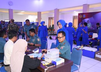 Sambut HUT TNI AL Ke-79 Tahun 2024, Lanal Banjarmasin Gelar Donor Darah