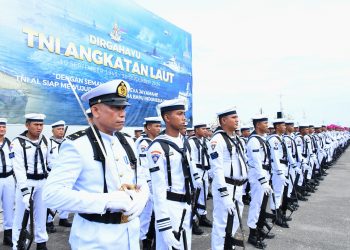 DANLANTAMAL I PIMPIN UPACARA HUT KE-79 TNI AL TAHUN 2024