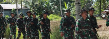 Jaga Kebugaran Fisik, Prajurit Lanal Nias Laksanakan Kegiatan Long March