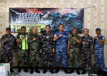 Sambut HUT TNI Ke-79, Lanal Sabang Bersama Unsur TNI di Sabang Selenggarakan Kegiatan Donor Darah dan Bakti Sosial