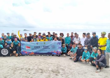 Lanal Bintan Turut Melepas Peserta Outward Bound Singapura (OBS) Bintan Kayak Expedition