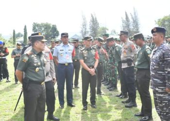 Sukseskan PON XXI Aceh-Sumut, Lanal Sabang Sebagai Sub Satgas Pengamanan Laut VVIP RI 1 Laksanakan Apel Gelar Pasukan