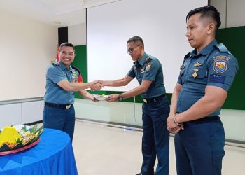 9 Personel Lanal Tarempa Resmi Sandang Pangkat Baru