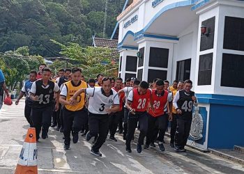 Prajurit Lanal Tarempa Laksanakan Samapta Periode II Tahun 2024