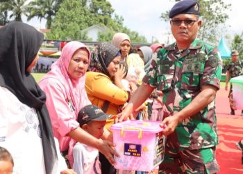 Prajurit Lantamal I Hadiri Upacara Pembukaan TMMD Ke-122