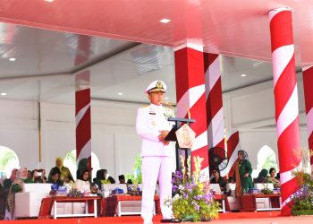 Danlantamal I Bertindak Sebagai Irup Pada Upacara HUT Ke-79 TNI Tahun 2024