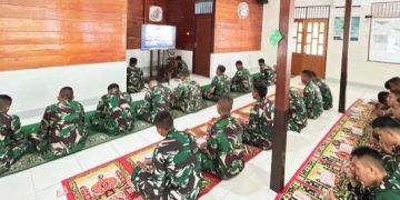 Lanal Simeulue Laksanakan Doa Bersama Dalam Rangka HUT TNI Ke-79