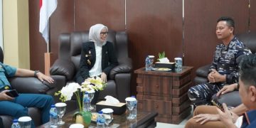 Danlanal Dumai Terima Kunjungan Debidjiantrat Lemhanas RI