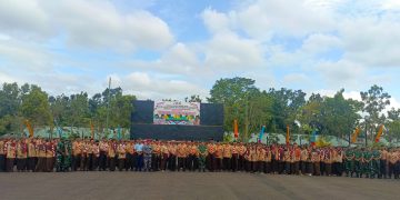 Danlanal Bintan Hadiri Acara Pembukaan Kemah Besar Pramuka