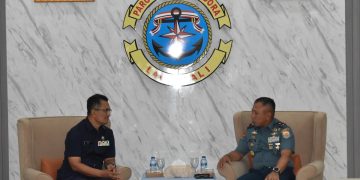 Danlantamal I Terima Courtesy Call Ketua Umum Yayasan Hang Tuah