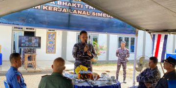 Semangat Jalesveva Jayamahe, Lanal Simeulue Ikuti Vicon Kunjungan Kepala Staf TNI Angkatan Laut Ke Dabo Singkep