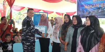 Peresmian Kampung Bahari Nusantara, Makan Bergizi Gratis, Bakti Kesehatan, dan Bakti Sosial dalam rangka Hari Armada 2024 di Lanal Bengkulu