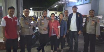 Kapolsek Rawa Lumbu Monitoring Langsung Pengamanan Malam Pergantian Tahun 2025