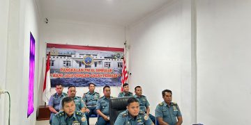 Danlanal Simeulue Ikuti Pembukaan Audit Kinerja IT Koarmada I Tahun 2025 Secara Vicon