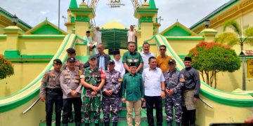 Posbinpotmar Pulau Penyengat Lanal Bintan Turut Menyambut Menteri Kordinator Bidang Pemberdayaan Manusia