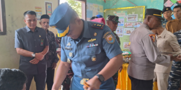 Danlanal Simeulue Hadiri Kegiatan Peluncuran Perdana Program Makan Bergizi Gratis di Kabupaten Simeulue