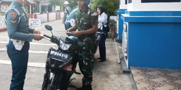 Sambut HUT Ke-79 Pomal Tahun 2025, Denpomal Lanal Tarempa Gelar Ops Gaktib dan Ops Yustisi