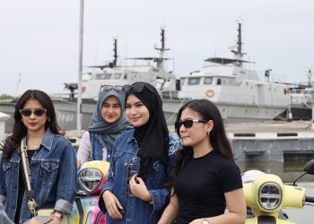 Bangun Kedekatan Dengan Masyarakat, Lantamal I Terima Kunjungan Komunitas Motor Alfa Scorpi