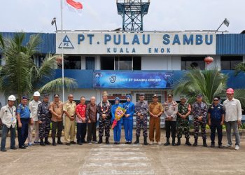 Sinergi Lanal Dumai dan PT. Sambu Kuala Enok, Pererat Kerjasama dan Jalinan Silaturahmi