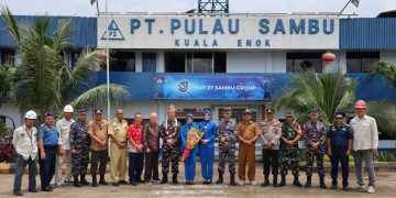 Sinergi Lanal Dumai dan PT. Sambu Kuala Enok, Pererat Kerjasama dan Jalinan Silaturahmi